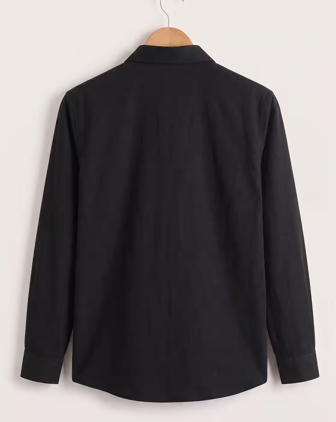 Oxfordlane Men's Premium Black Solid Casual Shirt | Full Sleeve Regular Fit Classic Smart Casual Shirt